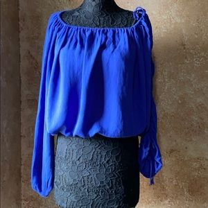 Free People asymmetrical peasant blouse